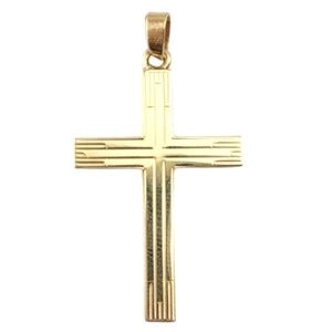 14 Karat Yellow Gold Cross Pendant #21275